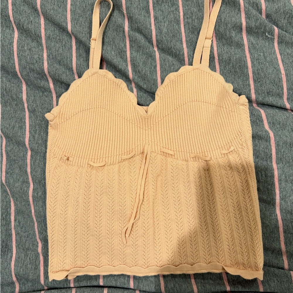 Aritzia Wilfred Blush Knit Sweater